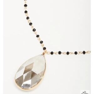 🆕️📿BEADED CHAIN TEARDROP PENDANT NECKLACE📿